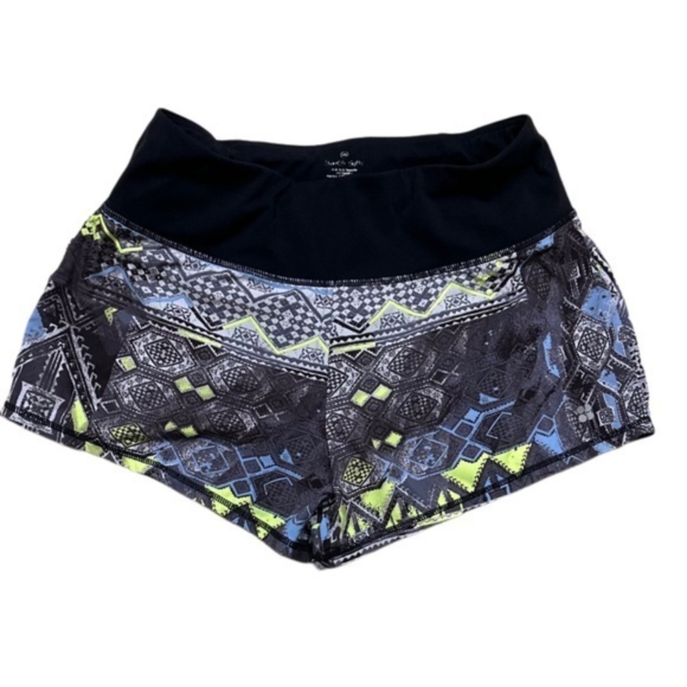 Sweaty Betty Time Trial Running Shorts Geometric Print Multi Womens XS